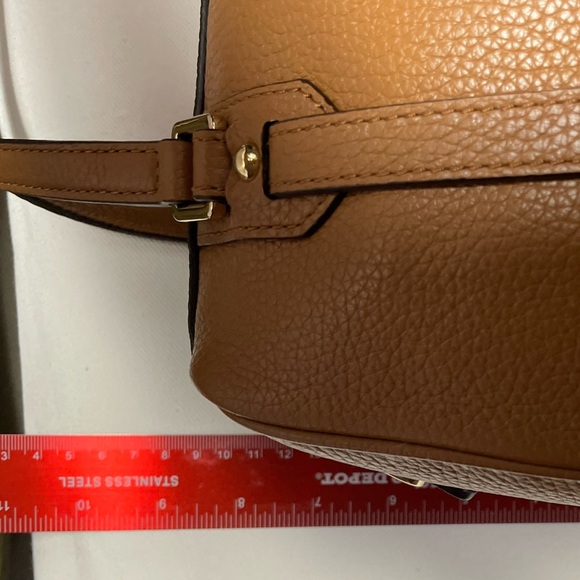 NWT  MICHAEL MICHAEL KORS HANDBAG   BEDFORD  ACORN   MD TZ SATCHEL  LEATHER - Picture 11 of 12